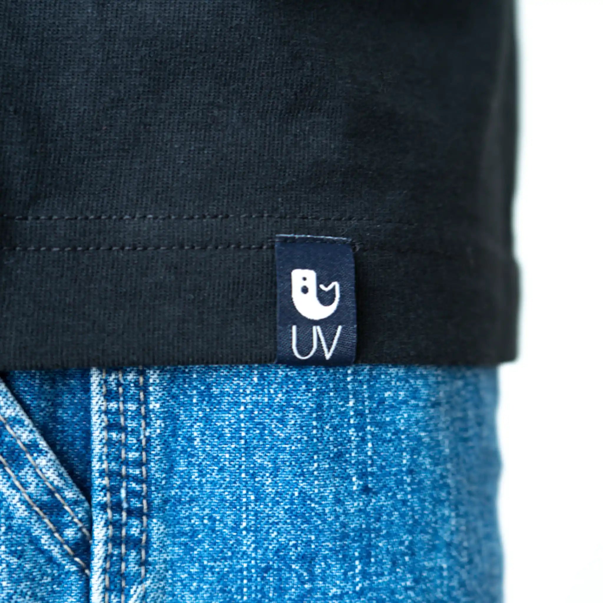 Schwarzes Japan Oversize Shirt Detailansicht